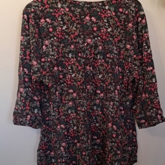 Torrid Babydoll Stretch Challis Zip-Front Tunic Top 1X - Picture 3 of 6